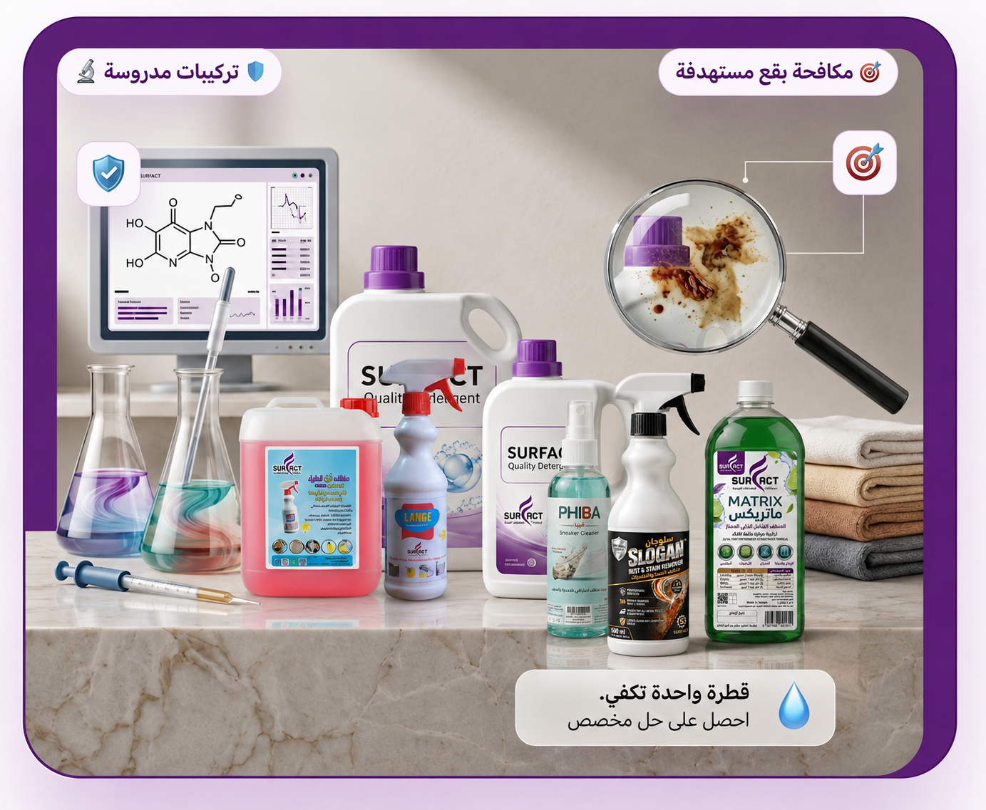 منظف لنج الخارق من سرفاكت للبقع الصعبة